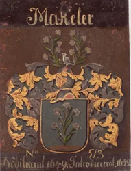 Wappen von Sir John Maclean im Schwedischen Adelshaus